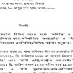 খাদ্য অধিদপ্তরের অডিটর পদ সহ ৪ টি পদের এমসিকিউ/লিখিত পরীক্ষার সময়সূচী প্রকাশ