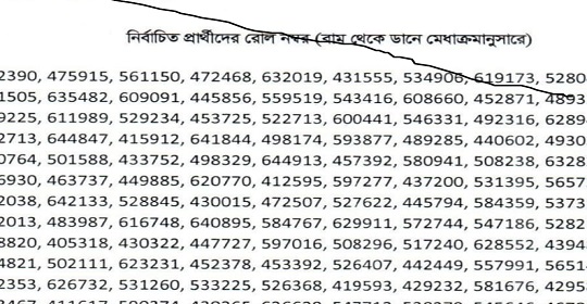 বাংলাদেশ ব্যাংকের সহকারী পরিচালক (জেনারেল) পদের চূড়ান্ত ফলাফল প্রকাশ