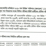 সমন্বিত ৯ ব্যাংকের লিখিত পরীক্ষার ফলাফল ও মৌখিক পরীক্ষার সময়সূচি প্রকাশ